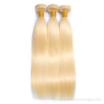 Brazilian 613 Blonde Bundles Virgin Straight Hair 3 Bundles Virgin Unprocessed Human Hair Brazilian Hair Bundles